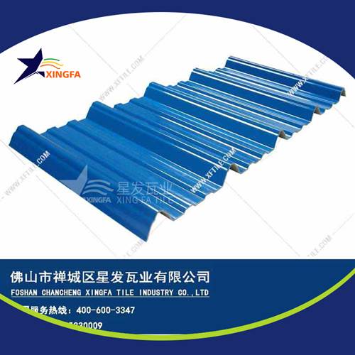厚度3.0mm蓝色900型PVC塑胶瓦 汕头工程钢结构厂房防腐隔热塑料瓦 pvc多层防腐瓦生产网上销售